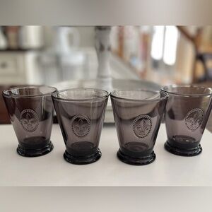 La Rochere Fleur de Lis French Tumblers Aubergine Set of 4 NIB